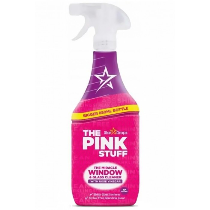  Cпрей для мытья окон The Pink Stuff с уксусом, 850 мл - 